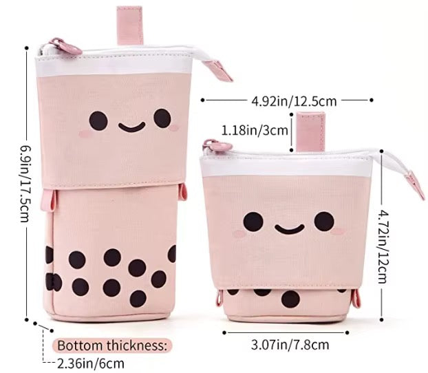 Bubble Tea Pop-Up Standing Pencil Case
