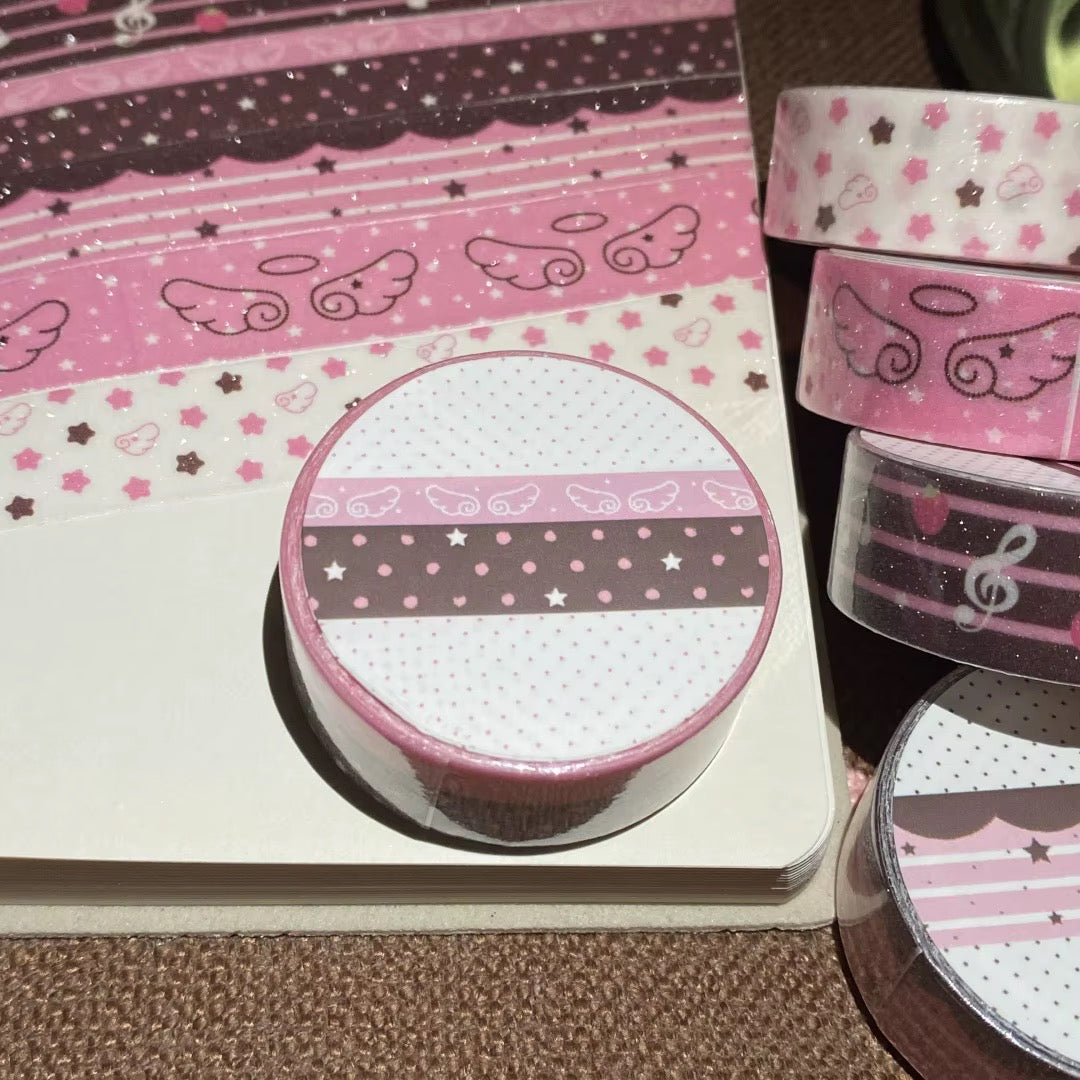 NEW! Glittery Washi Tape - Strawberry & Chocolate