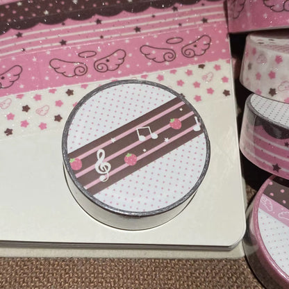 NEW! Glittery Washi Tape - Strawberry & Chocolate