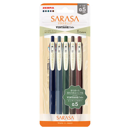 Zebra Sarasa Clip 0.5mm - Vintage Collection - Dark Grey