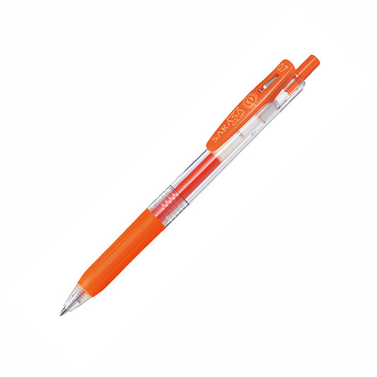 (COMING SOON) Zebra Sarasa Clip Gel Pen - 0.7mm - Red Orange