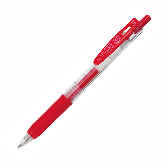 (COMING SOON) Zebra Sarasa Clip Gel Pen - 1.0mm - Red