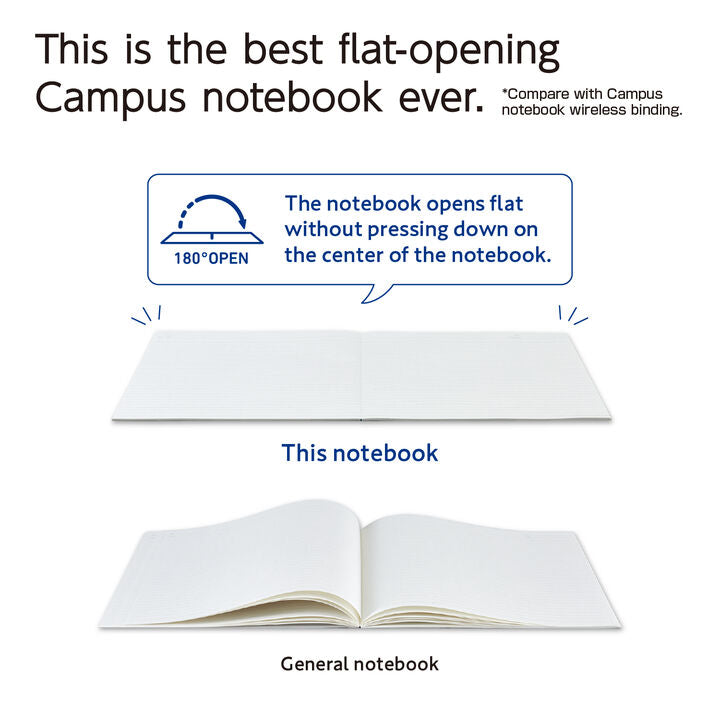 PRE-ORDER! KOKUYO Campus - B5 Lay Flat Notebook - A 7mm - Blue