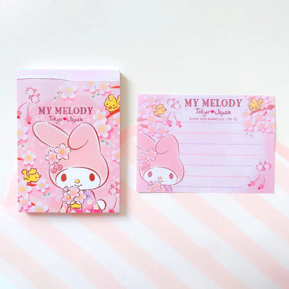 Sanrio Characters Memo Pad - Sakura Hana Series