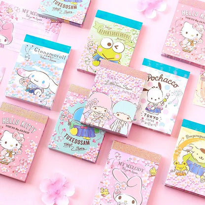 Sanrio Characters Memo Pad - Sakura Hana Series