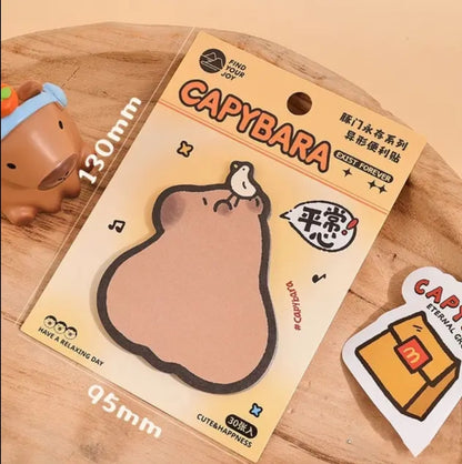 Capybara Sticky Notes – Cute Memo Pads for Journals, Planners & Desk | 30 Sheets
