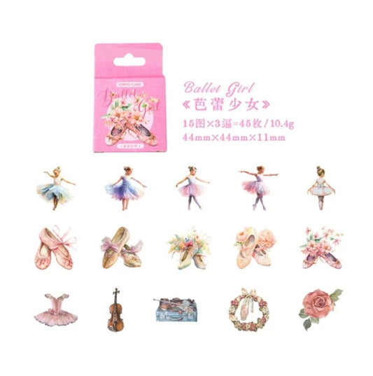 Sticker Box - Ballet Girl - 45 Stickers