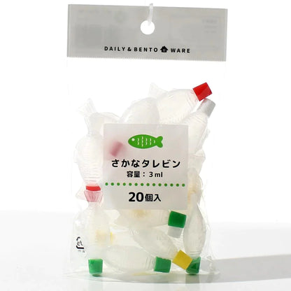 Soy Sauce Bottles Fish Bento Accessories 20 Pcs Set