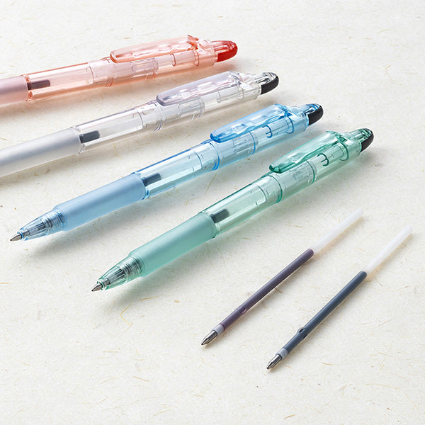 Zebra Biotube Jim Knock Ballpoint Pen - Sunrise Coral