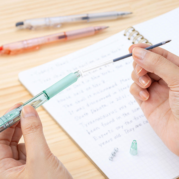 Zebra Biotube Jim Knock Ballpoint Pen - Sunrise Coral