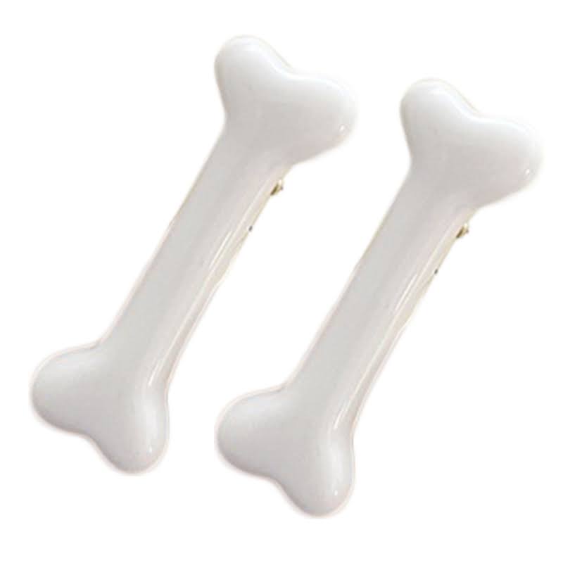 Hair Clips - Dog Bones - 2 pcs