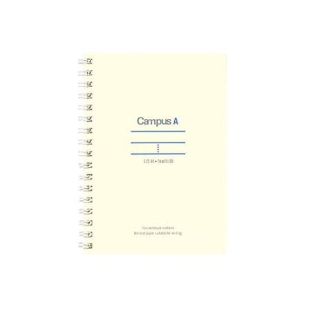 PRE-ORDER! Kokuyo Campus Twin Ring Notebook – A6 Mini Size, A-Ruled, 50 Sheets (Blue)