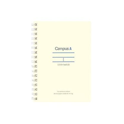PRE-ORDER! Kokuyo Campus Twin Ring Notebook – A6 Mini Size, A-Ruled, 50 Sheets (Blue)