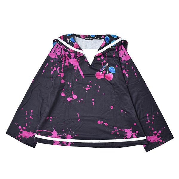 ACDC RAG Sailor Top - Poison Cherry Long Sleeves