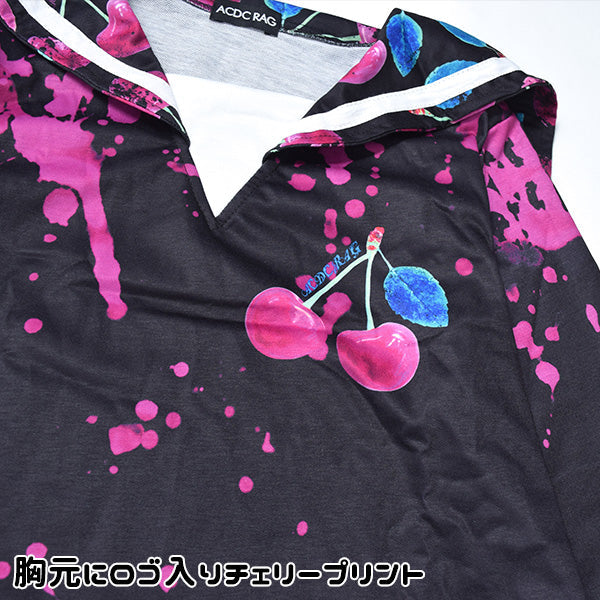 ACDC RAG Sailor Top - Poison Cherry Long Sleeves