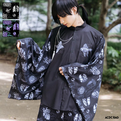 ACDC RAG Ochimizu Kimono Shirt – Black/Gray & Black/Purple