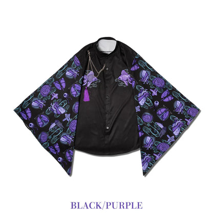 ACDC RAG Ochimizu Kimono Shirt – Black/Gray & Black/Purple