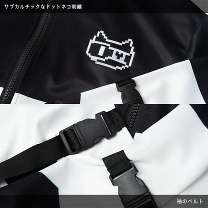 ACDC RAG Pixel Cat Jersey Jacket BK - Black/White