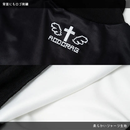 ACDC RAG Pixel Cat Jersey Jacket BK - Black/White