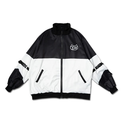 ACDC RAG Pixel Cat Jersey Jacket BK - Black/White