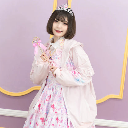 ACDC RAG Sweet Magical Unicorn Zip Hoodie - Pink