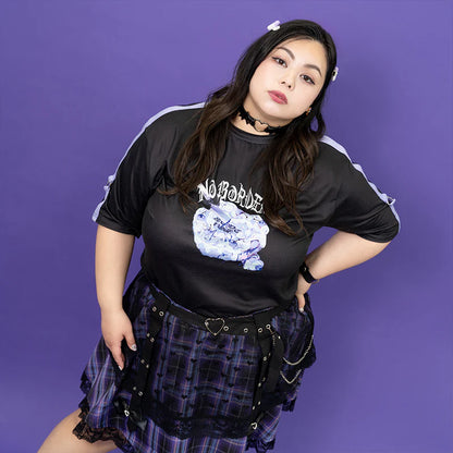 ACDC RAG Love Punk Mini Skirt - Plus Size Purple