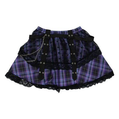 ACDC RAG Love Punk Mini Skirt - Plus Size Purple