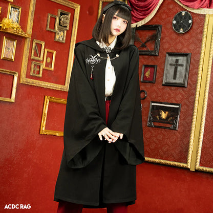 ACDC RAG Vampire School Cloak Robe - Black