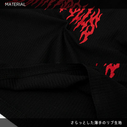 T-shirt ACDC RAG Punky Bunny Chibi - Rouge