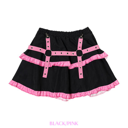 ACDC RAG Punky Bunny Skirt - Black/Pink & Black/White