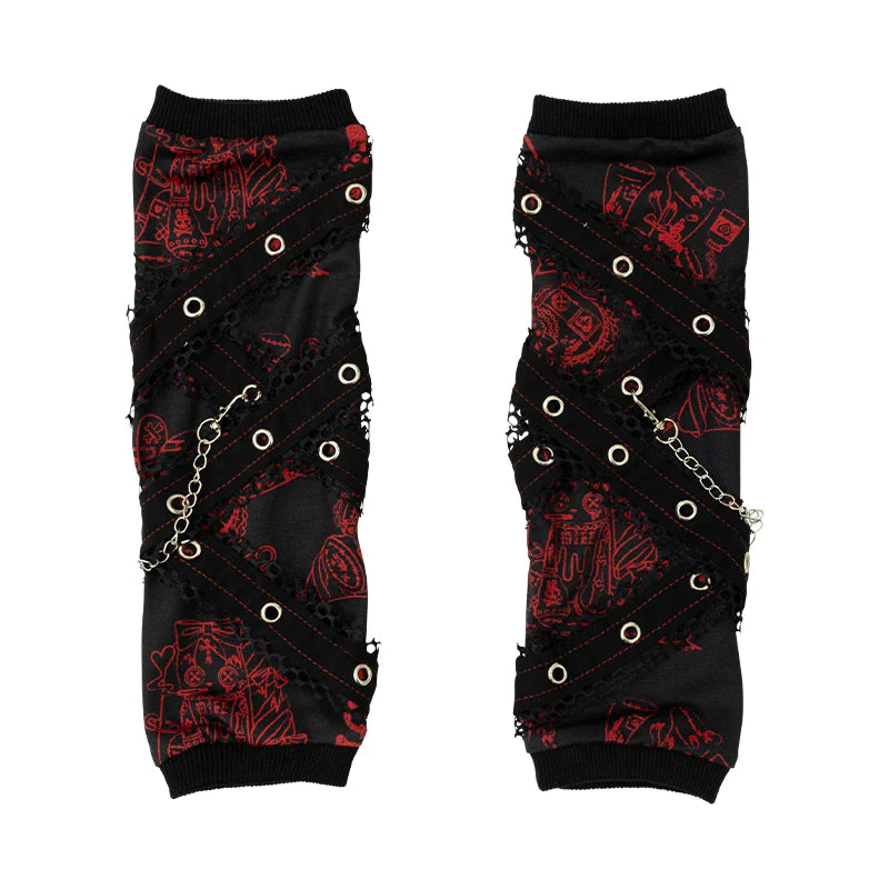 ACDC RAG Punky Bunny Arm Covers – Red