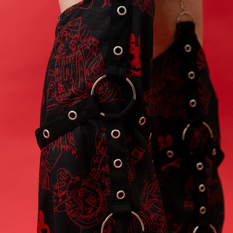ACDC RAG Punky Bunny Leg Warmers – Red