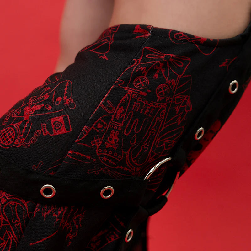 ACDC RAG Punky Bunny Leg Warmers – Red