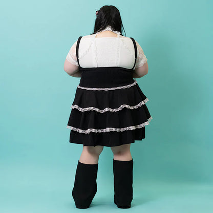 Jupe-salopette ACDC RAG Healing ♡ Heart - Grandes tailles