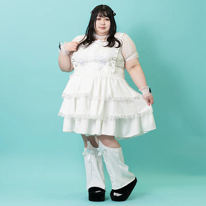 Jupe-salopette ACDC RAG Healing ♡ Heart - Grandes tailles