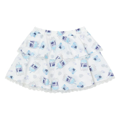 ACDC RAG Healing Heart Skirt - White & Blue