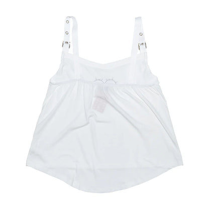 Débardeur ACDC RAG Angel Punk - Blanc/Bleu pastel