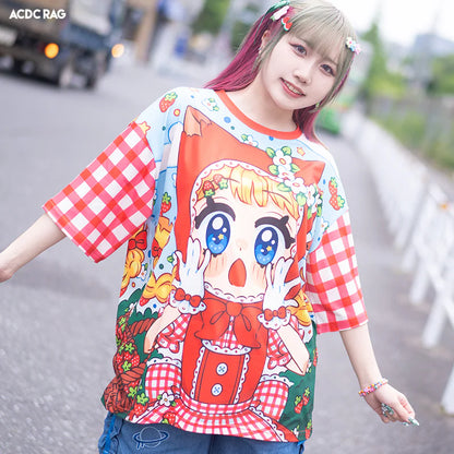 T-shirt ACDC RAG Red's Poppin Adventure - Rouge