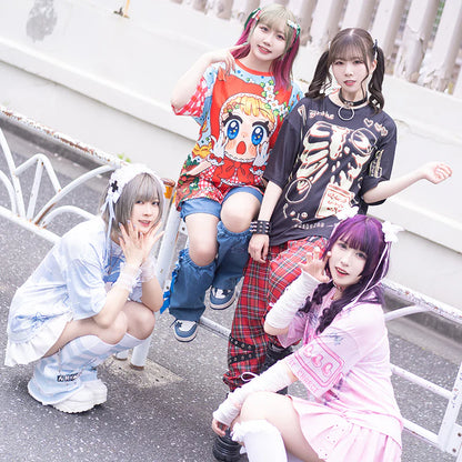 T-shirt ACDC RAG Red's Poppin Adventure - Rouge