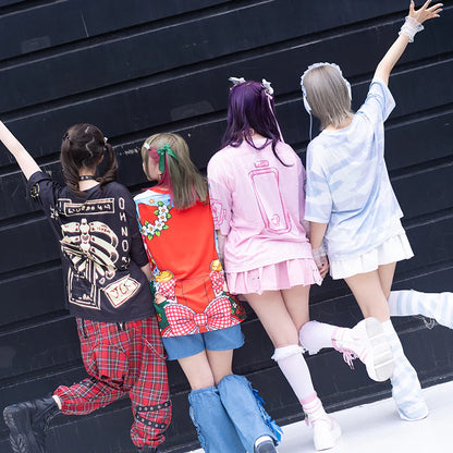 T-shirt ACDC RAG Red's Poppin Adventure - Rouge