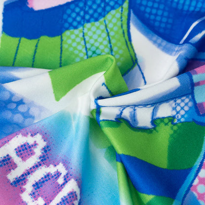 T-shirt ACDC RAG Neon Arcade - Bleu