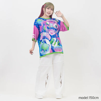 T-shirt ACDC RAG Neon Arcade - Bleu