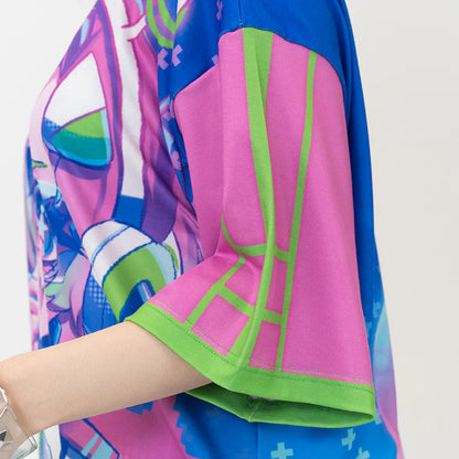 T-shirt ACDC RAG Neon Arcade - Bleu