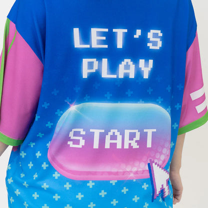 T-shirt ACDC RAG Neon Arcade - Bleu