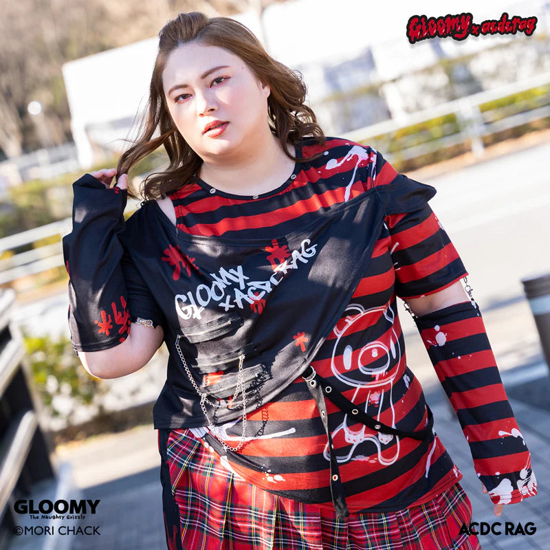 ACDC RAG x Gloomy Bear - Dark Plus Size Long Sleeve