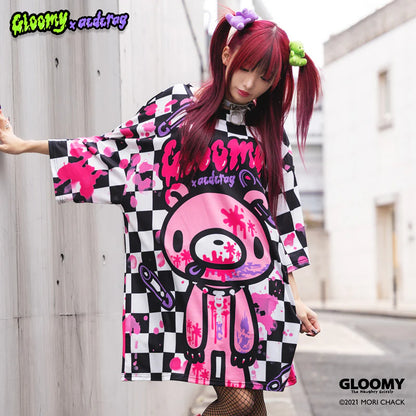ACDC RAG x Gloomy Bear - Checkered Oversized Tee Shirt