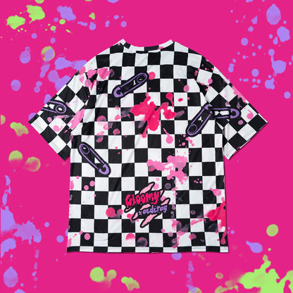 ACDC RAG x Gloomy Bear - Checkered Oversized Tee Shirt