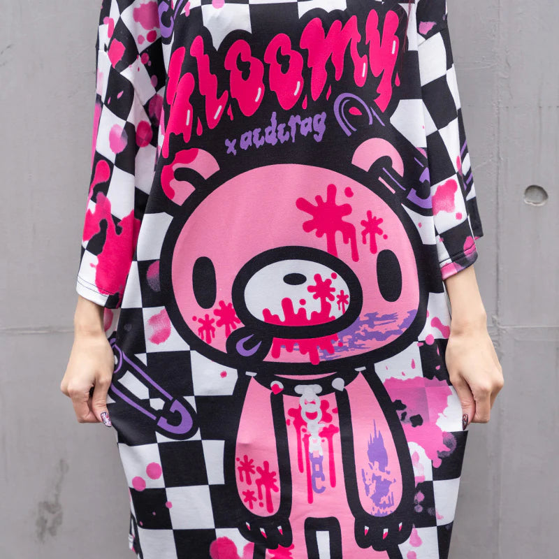 ACDC RAG x Gloomy Bear - Checkered Oversized Tee Shirt