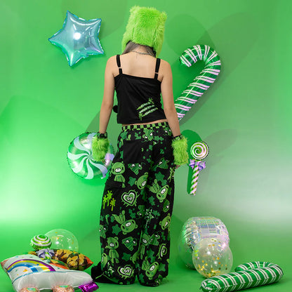 Débardeur en gelée ACDC RAG Gloomy x Sophie Powers - Noir/Vert