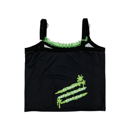 Débardeur en gelée ACDC RAG Gloomy x Sophie Powers - Noir/Vert